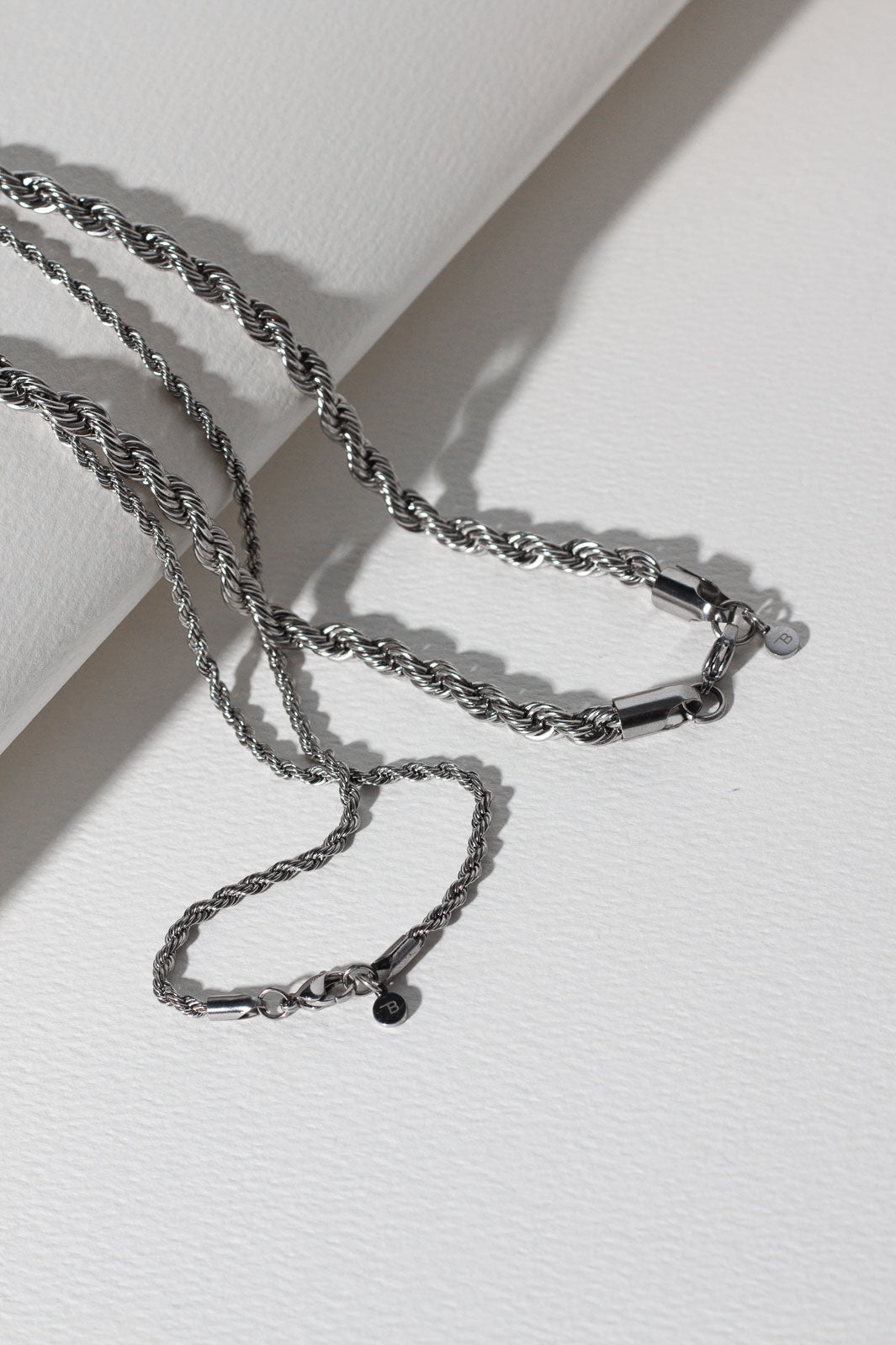 Rope Chain Necklace - Silver