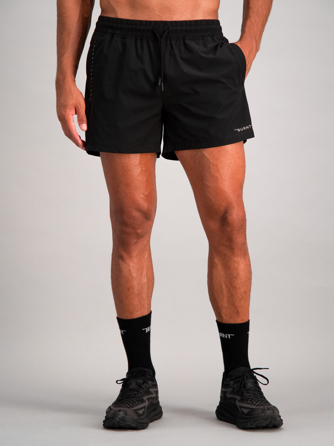 Burnt Activewear Bondi 5 Short Black Burnt Studios UK