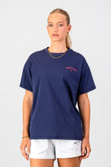 Academy Oversized Tee - Navy