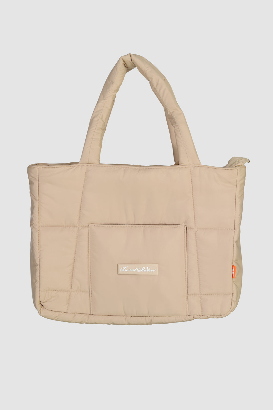 Quilted Tote Bag - Cashew