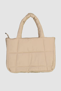 Quilted Tote Bag - Cashew