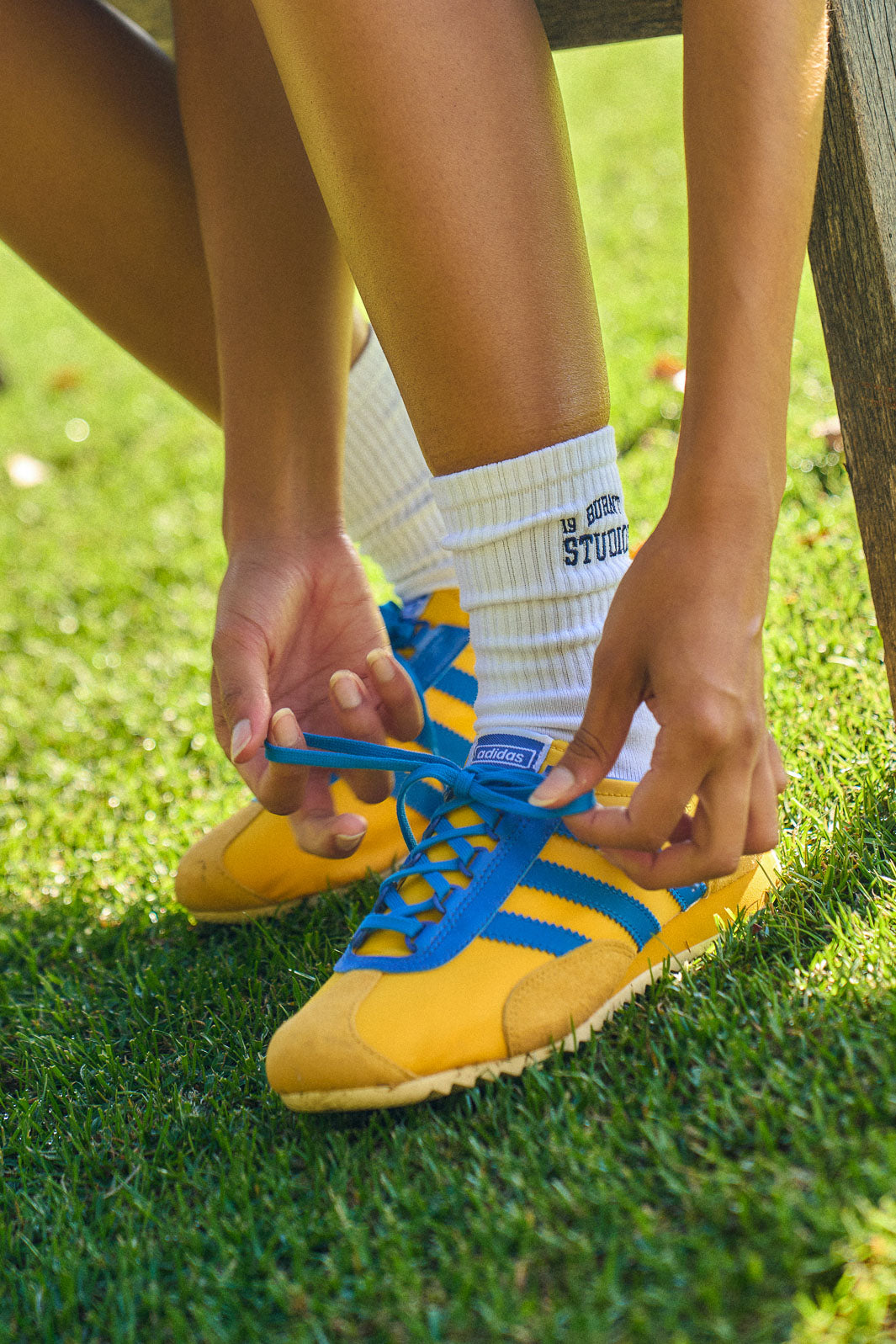 1978 Crew Socks - White & Navy