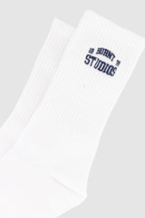 1978 Crew Socks - White & Navy