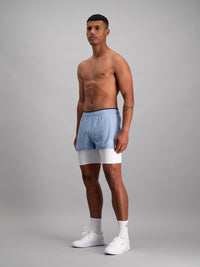 Energy 2-in-1 Short - Blue & White