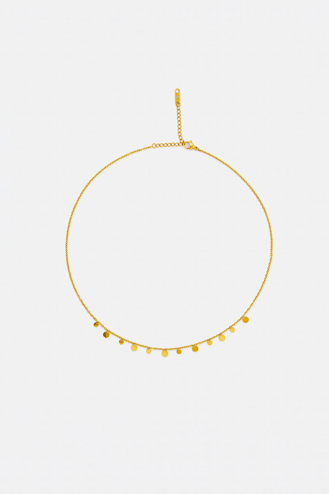 Tiny Charm Necklace - Round