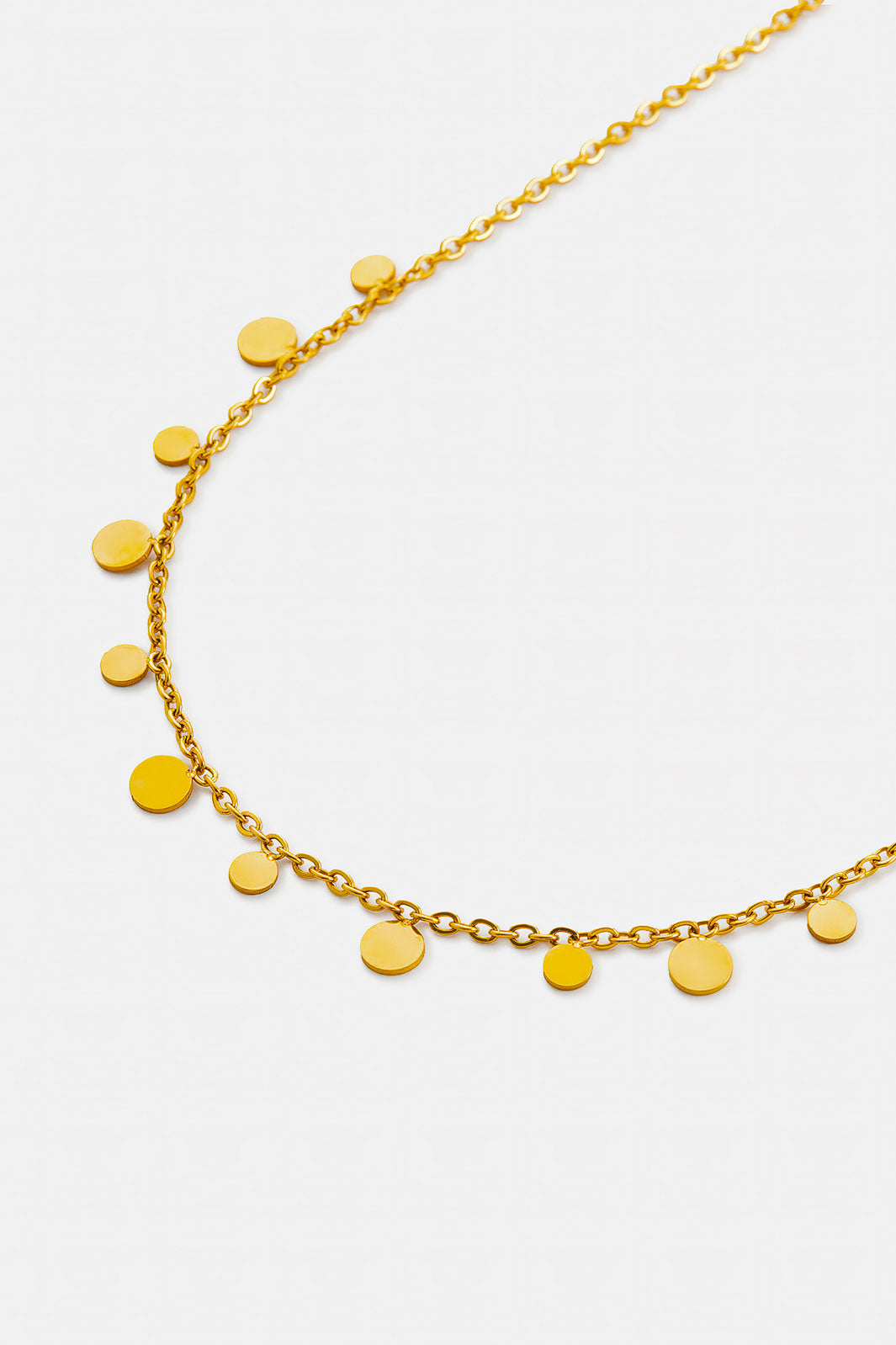 Tiny Charm Necklace - Round