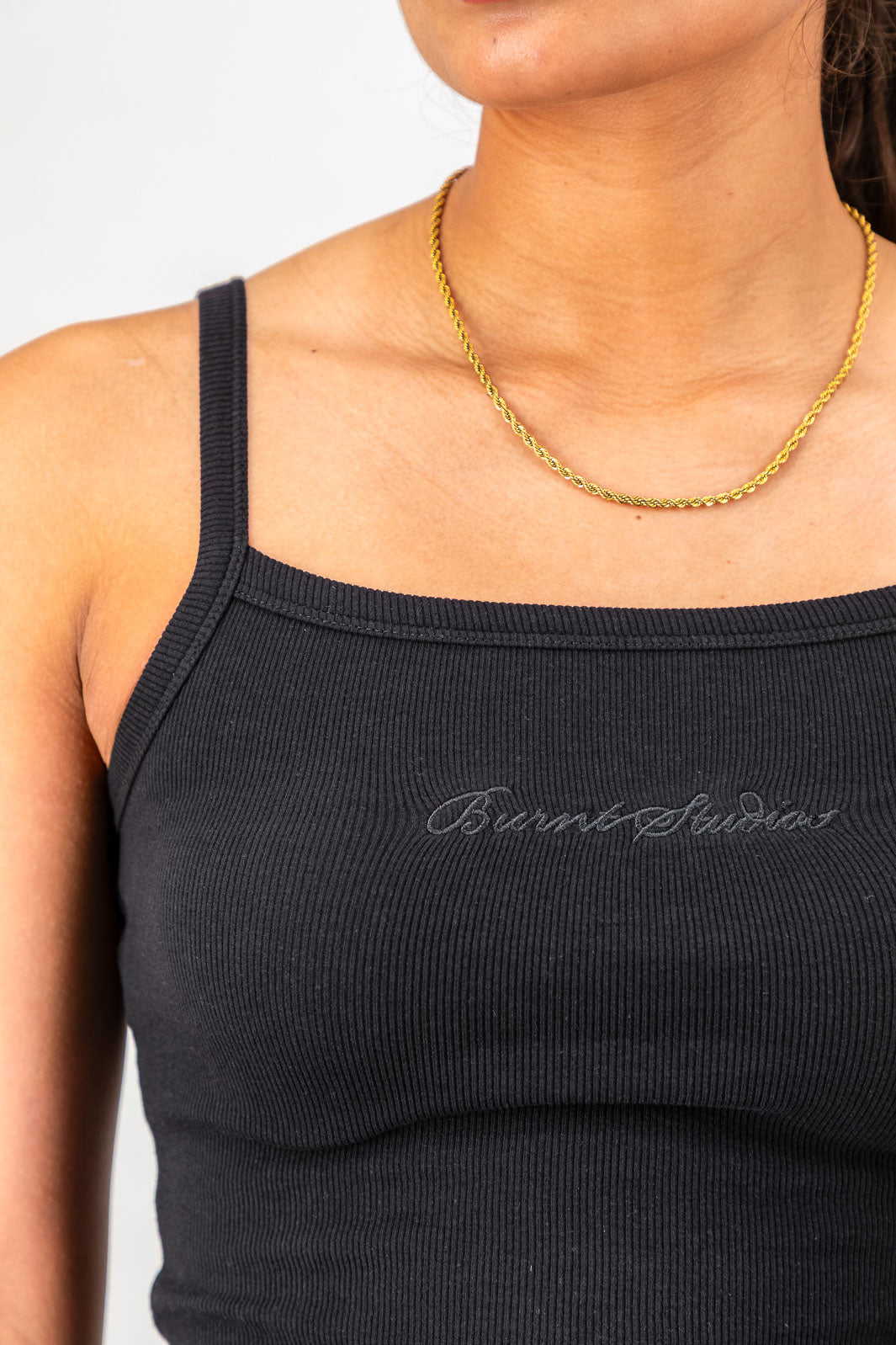 Minimal Rib Tank - Black