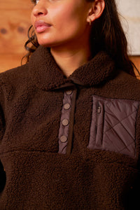 Sherpa Pull Over - Cocoa