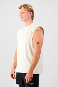 Lightweight Cotton Tank - Cream