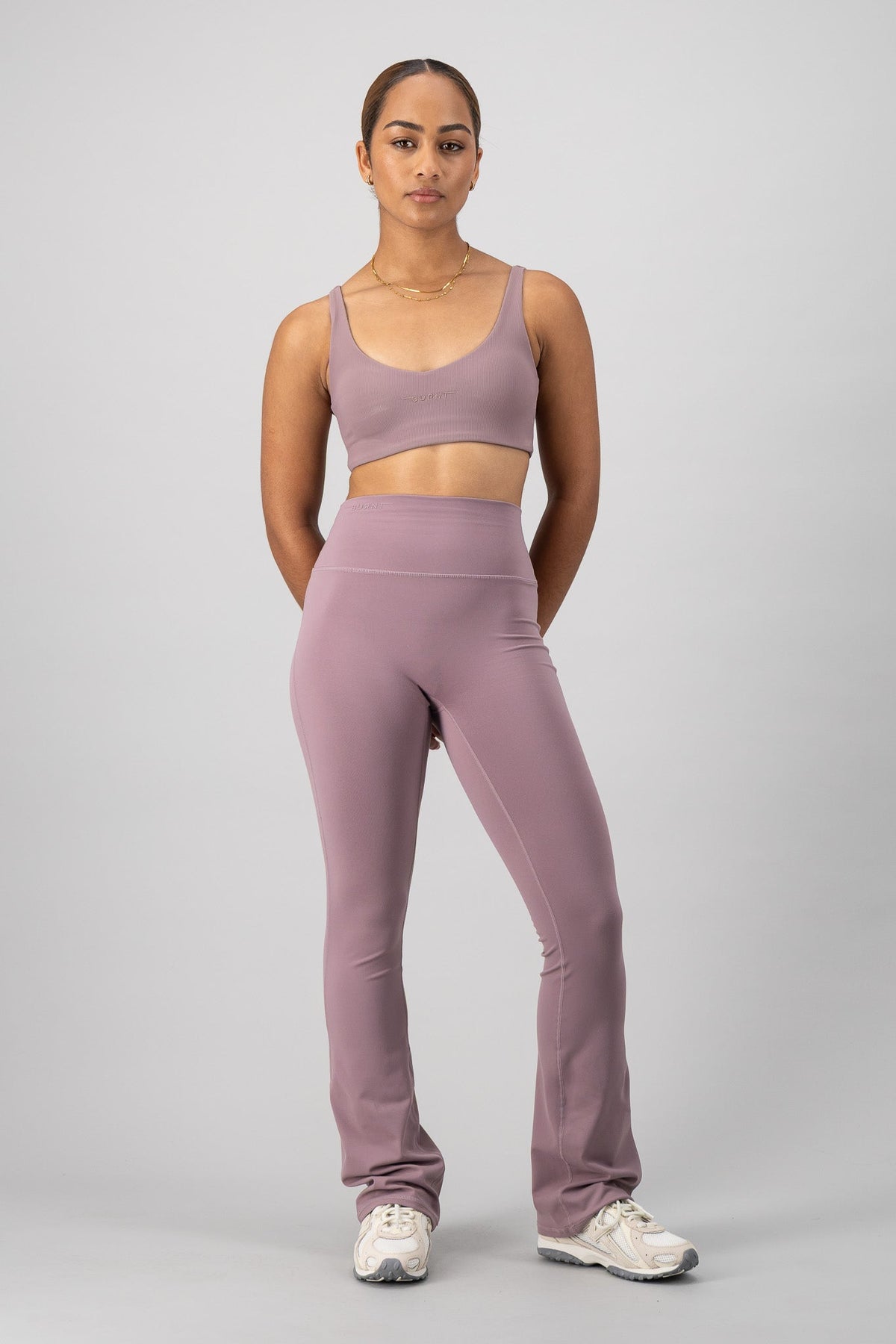 Fluid Flared Legging - Mauve