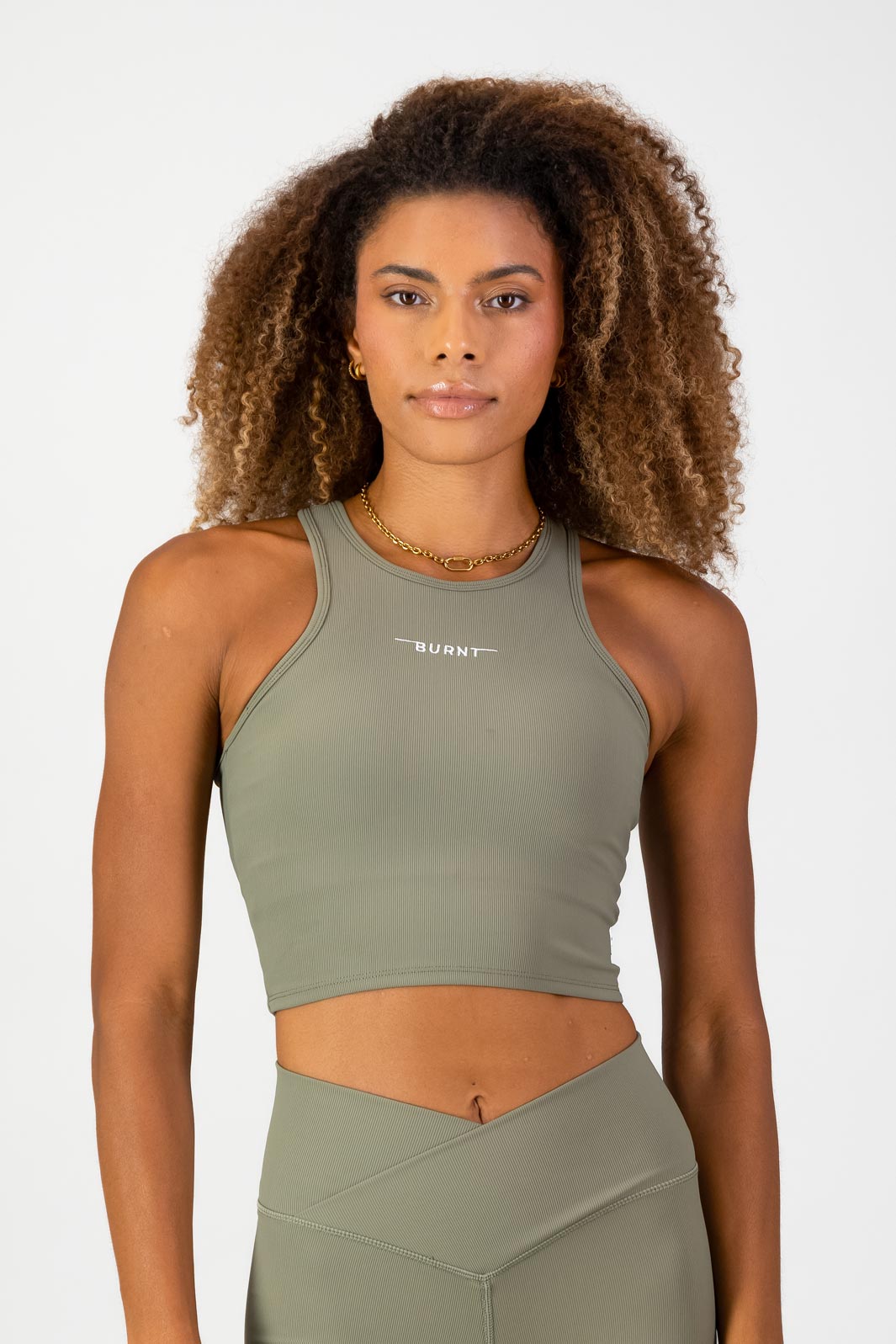 Stile Di Vita Rib Supportive Tank - Sage