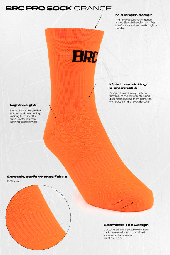 BRC Pro Sock - Vibrant Orange