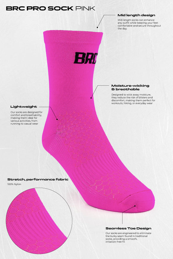 BRC Pro Sock - Electric Pink