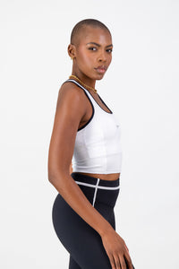 Lisbon Supportive Tank - White