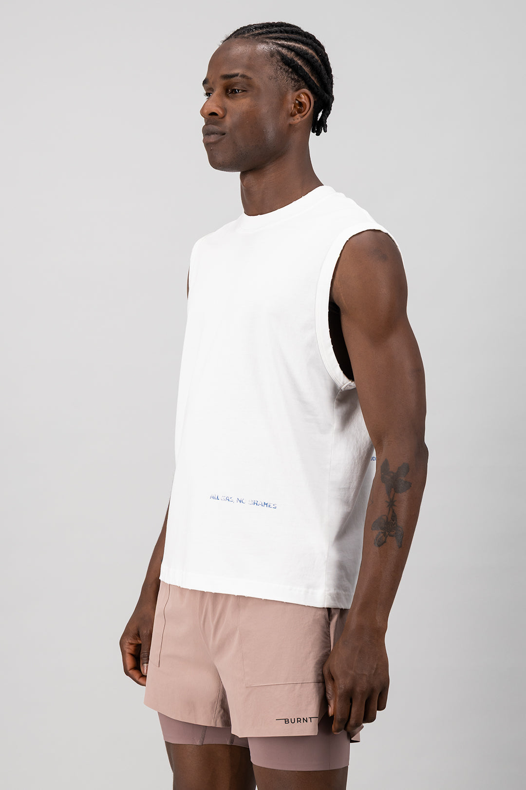 Faded Boxed Tank - Vintage White